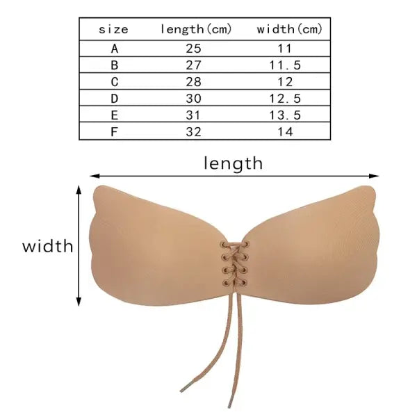 Push Up Mold Cup Silicone Fly Bra Seamless Reusable Wedding Invisible
