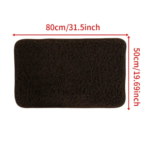 NoEnName Null PVC Weaving Carpet from Mainland China for Women’s Fashion - Coffee 50x80cm / United States