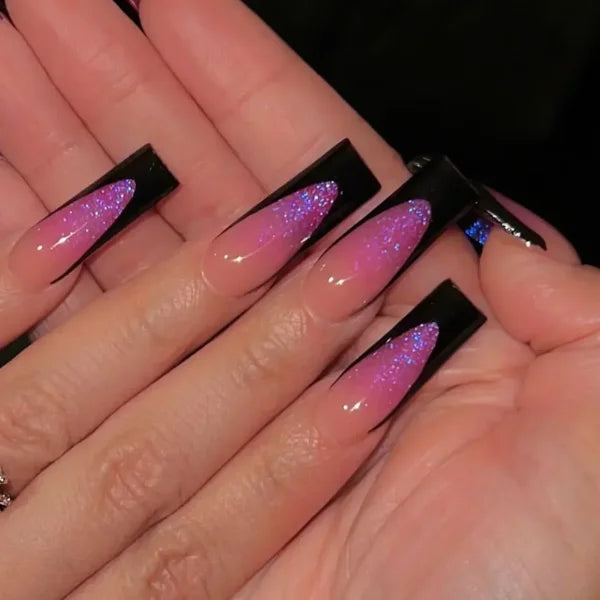 Qsezeny 24 Pcs Acrylic False Nails for Elegant Nail Art - Himpall