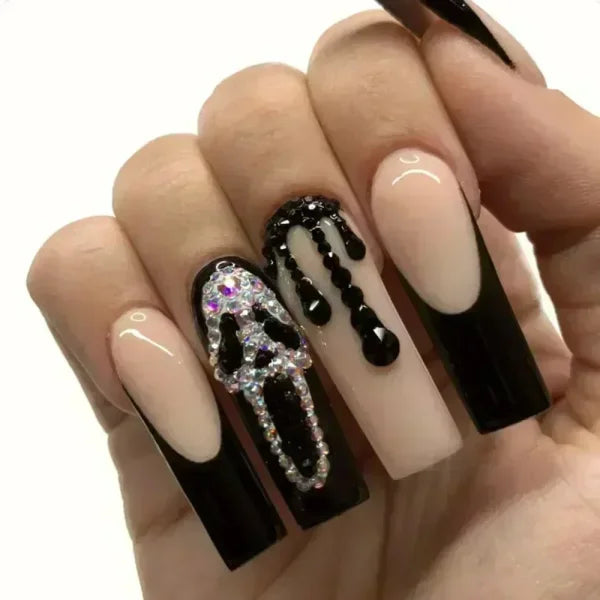 Qsezeny 24 Pcs Acrylic False Nails for Elegant Nail Art - Himpall