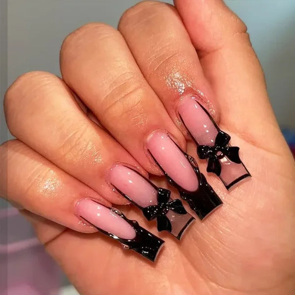 Qsezeny 24 Pcs Acrylic False Nails for Elegant Nail Art - Himpall