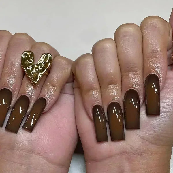 Qsezeny 24 Pcs Acrylic False Nails for Elegant Nail Art - Himpall