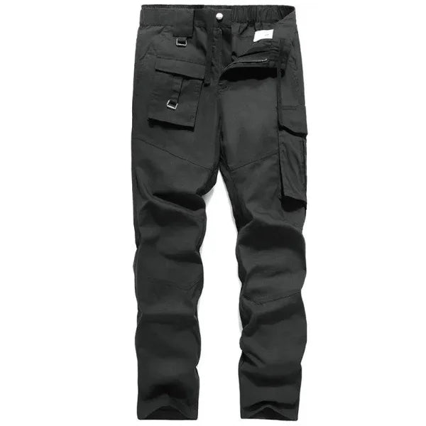 Quick-Dry Men Cargo Pants | Outdoor Military Pants - Black / USA L