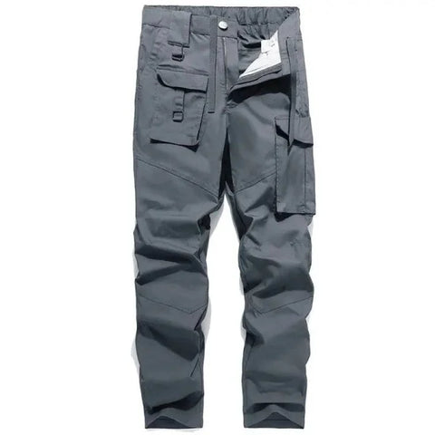 Quick-Dry Men Cargo Pants | Outdoor Military Pants - Gray / USA L