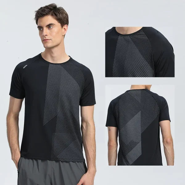 Quick Dry Men’s Running T-Shirt - Breathable Fitness Sports Top - Himpall