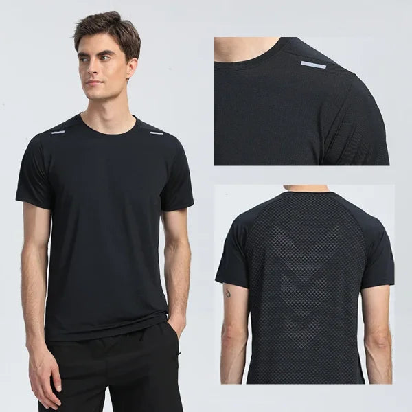 Quick Dry Men’s Running T-Shirt - Breathable Fitness Sports Top - Himpall