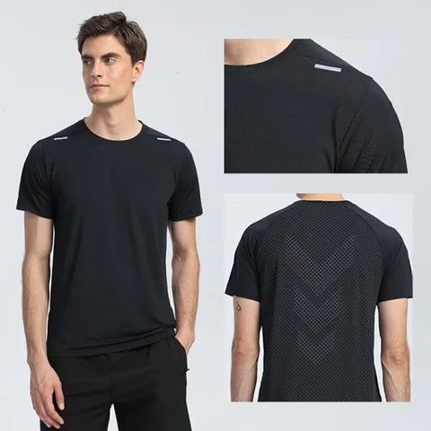 Quick Dry Men’s Running T-Shirt - Breathable Fitness Sports Top - Himpall