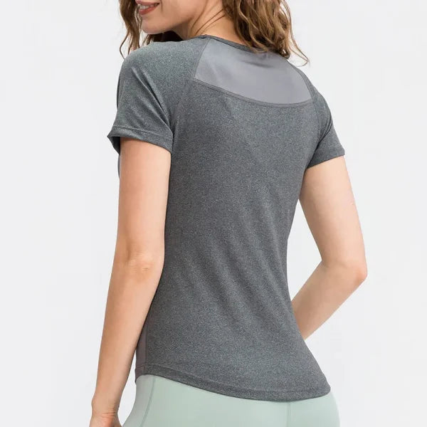 Quick Dry Polyester Short Sleeve Women's Top - Himpall