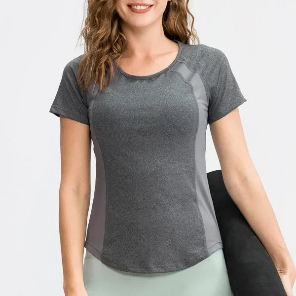 Quick Dry Polyester Short Sleeve Women's Top - Himpall