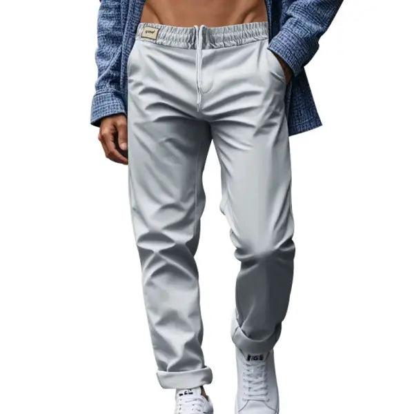 Quick Dry Trousers Loose Fit Polyester Fiber – Comfortable Casual Pants - None
