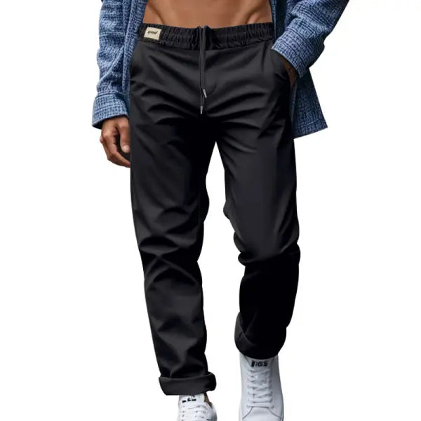 Quick Dry Trousers Loose Fit Polyester Fiber – Comfortable Casual Pants - None