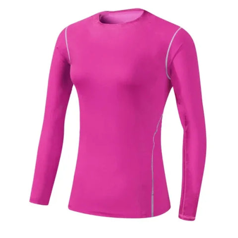 Quick Dry Women’s Fashion Blouse in Polyester from NoEnName_Null - Rose Red / S