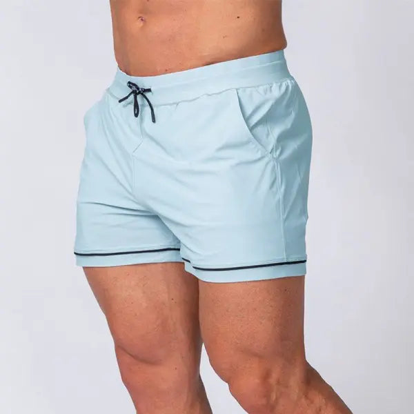 Quick-drying Sport Shorts Breathable Fabric – Versatile Outdoor Training - Light Blue / L - None