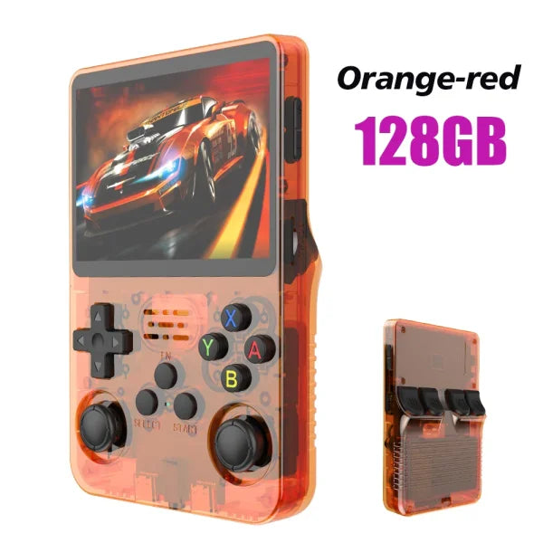 R36S Retro Handheld Game Console 128GB – 3.5’’ IPS Screen Linux System Portable Video Player with 64GB Preloaded Games