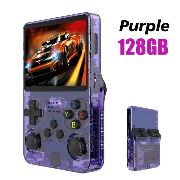 R36S Retro Handheld Game Console 128GB – 3.5’’ IPS Screen Linux System Portable Video Player with 64GB Preloaded Games