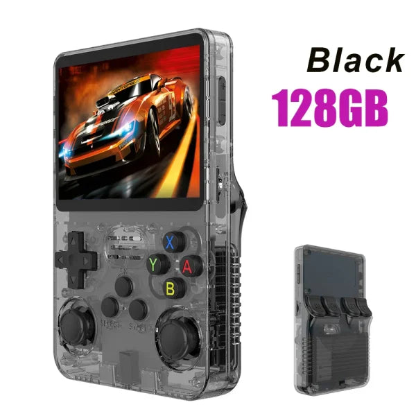 R36S Retro Handheld Game Console 128GB – 3.5’’ IPS Screen Linux System Portable Video Player with 64GB Preloaded Games