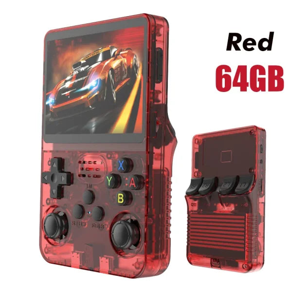 R36S Retro Handheld Game Console 128GB – 3.5’’ IPS Screen Linux System Portable Video Player with 64GB Preloaded Games