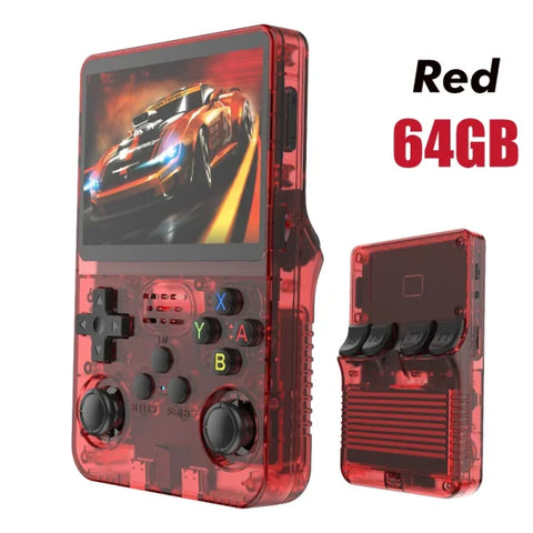 R36S Retro Handheld Game Console 128GB – 3.5’’ IPS Screen Linux System Portable Video Player with 64GB Preloaded Games