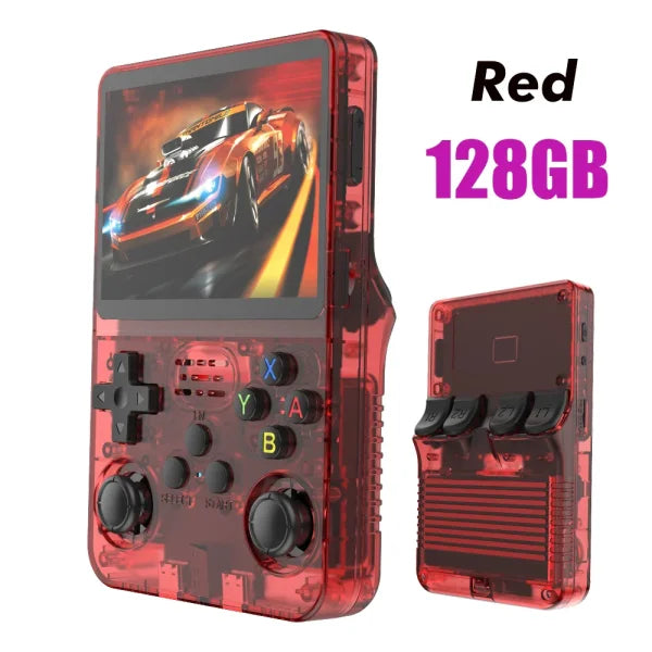 R36S Retro Handheld Game Console 128GB – 3.5’’ IPS Screen Linux System Portable Video Player with 64GB Preloaded Games