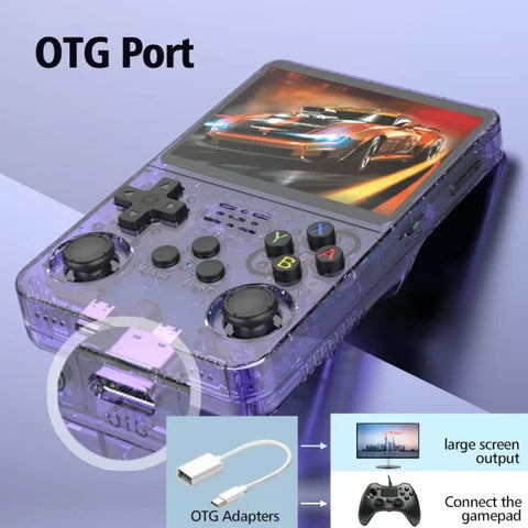 R36S Retro Handheld Game Console 128GB – 3.5’’ IPS Screen Linux System Portable Video Player with 64GB Preloaded Games
