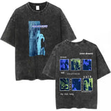 Radiohead Rock Band Washed Cotton T Shirt Men Women Hip Hop Music Tee Fashion Short Sleeve Tshirt Summer Oversized