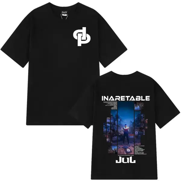 Rapper Jul Graphic Vintage T-shirt Man Woman Fashion Hip-hop T Shirt Summer Short-sleeved Cotton Oversized Aesthetic