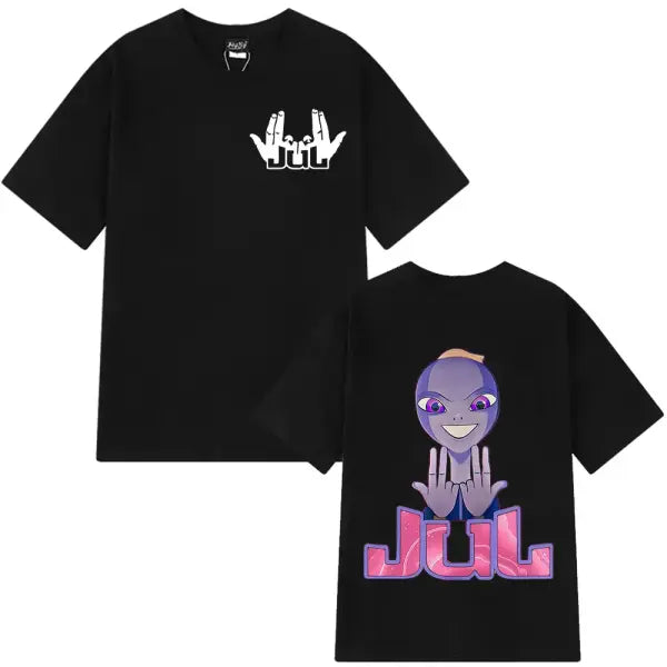 Rapper Jul Graphic Vintage T-shirt Man Woman Fashion Hip-hop T Shirt Summer Short-sleeved Cotton Oversized Aesthetic