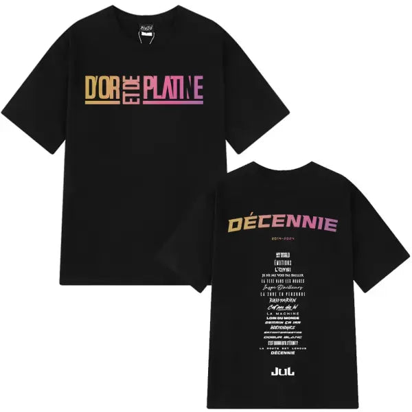 Rapper Jul Graphic Vintage T-shirt Man Woman Fashion Hip-hop T Shirt Summer Short-sleeved Cotton Oversized Aesthetic