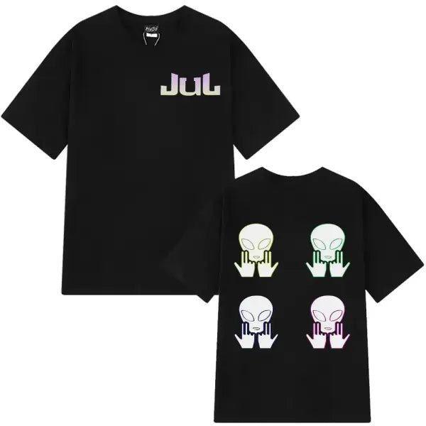 Rapper Jul Graphic Vintage T-shirt Man Woman Fashion Hip-hop T Shirt Summer Short-sleeved Cotton Oversized Aesthetic