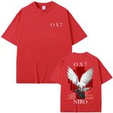 Niro OX7 Album Graphic T-Shirt – Men’s & Women’s Hip Hop Fashion Tee Vintage Washed Cotton Rap Shirt Urban Streetwear