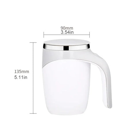 Rechargeable Automatic Stirring Coffee Mug – Portable Magnetic Self-Stirring Stainless Steel Cup