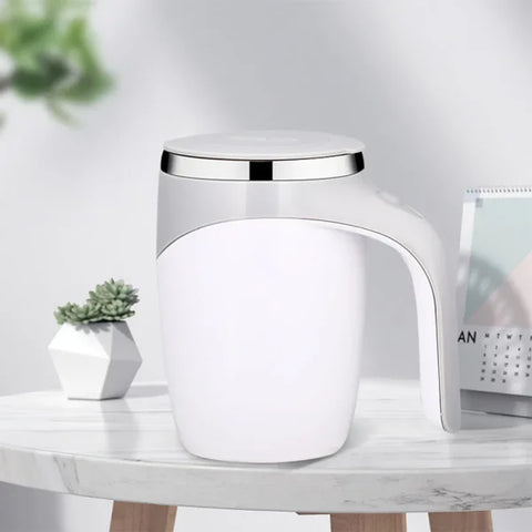 Rechargeable Automatic Stirring Coffee Mug – Portable Magnetic Self-Stirring Stainless Steel Cup - Battery type 1