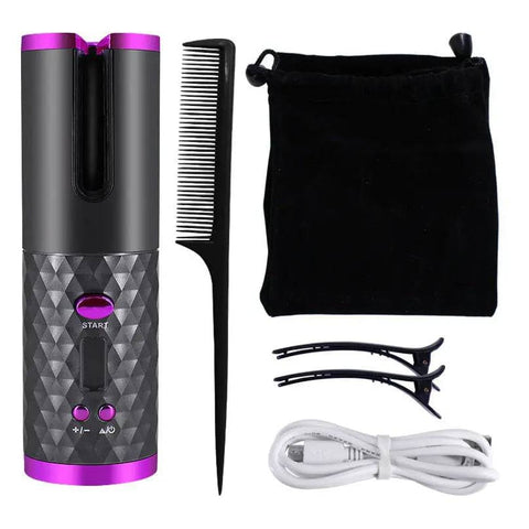 Rechargeable Hair Curler: Portable & Cordless Auto Styler | Shop - Beauty