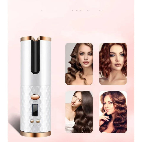 Rechargeable Hair Curler: Portable & Cordless Auto Styler | Shop - Beauty