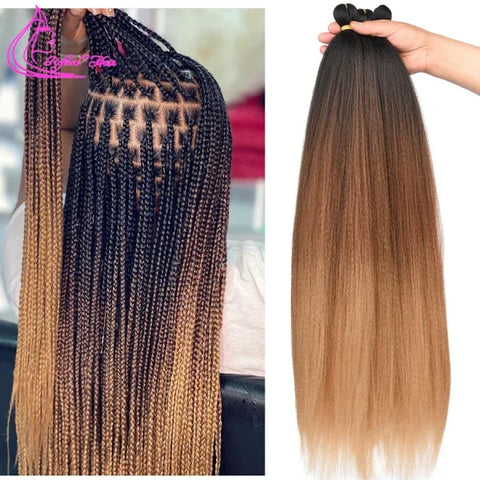 Refined Hair Ombre Straight Low Temperature Fiber for Styling - Himpall