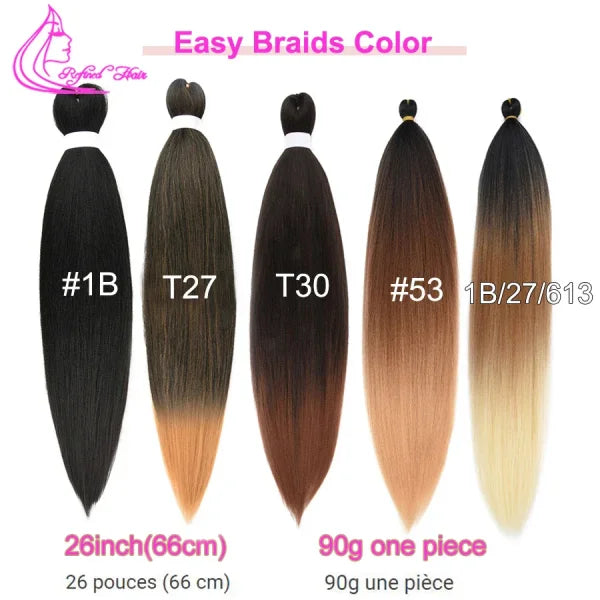Refined Hair Ombre Straight Low Temperature Fiber for Styling - Himpall