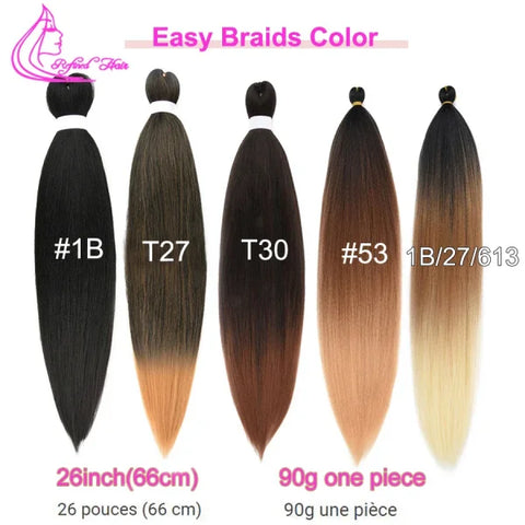 Refined Hair Ombre Straight Low Temperature Fiber for Styling - Himpall