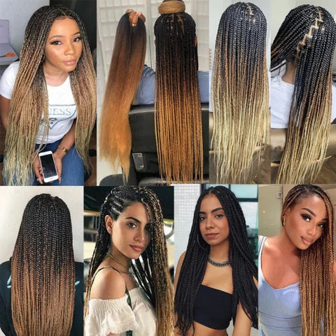 Refined Hair Ombre Straight Low Temperature Fiber for Styling - Himpall