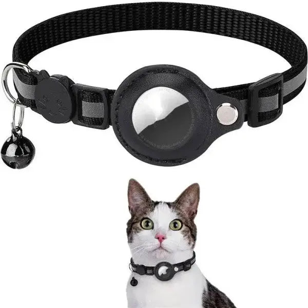 Reflective Airtag Holder for Pets Waterproof Airtag Accessories - Black / China