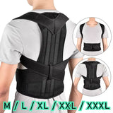 Reinforced Belt Lumbar Column Posture Corrector Vest Adjustable Back Support Strap Shoulder Spine Brace Neck Stretcher