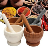 Resin Mortar and Pestle Set Spice Grinder Bowl for Kitchen Cooking