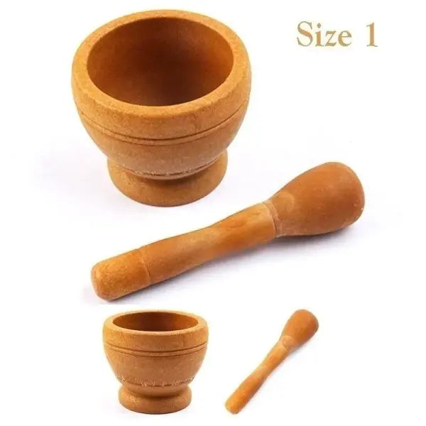 Resin Mortar and Pestle Set Spice Grinder Bowl for Kitchen Cooking - Size1