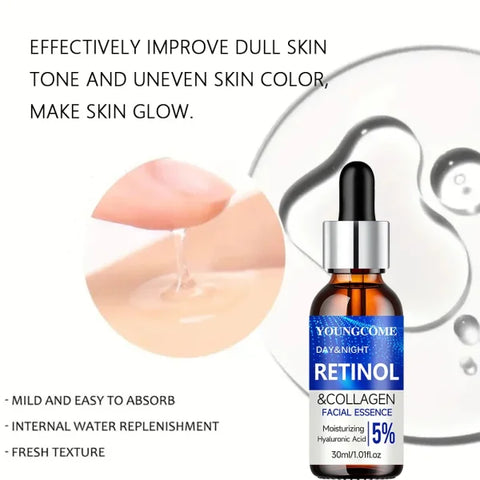 Retinol Cream & Serum Set – Hydrating, Anti-Aging, Wrinkle Repair - Himpall