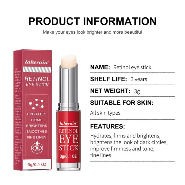 Retinol Eye Cream Stick 3g Anti-Aging Dark Circle Lightening Serum