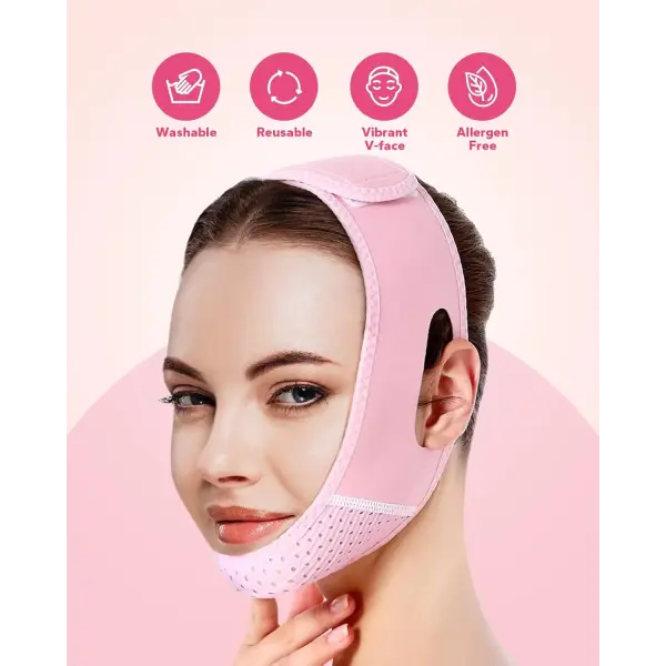 Reusable V Line Face Strap and Double Chin Reducer Mask - LKK03