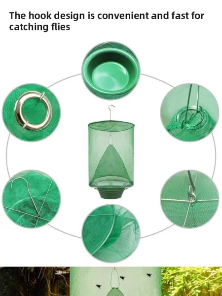 Reusable Hanging Fly Catcher Pest for Effective Pest Control - 9.8 inchx13inch