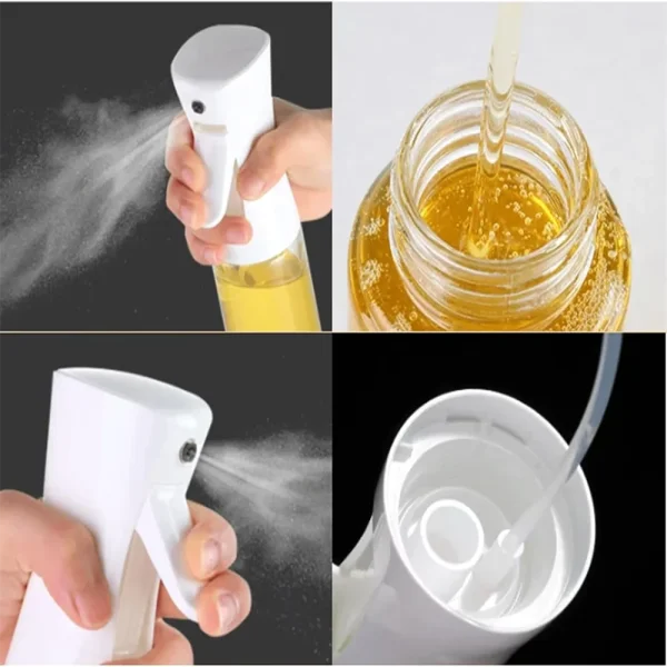 Reusable Olive Oil Spray Bottle for Cooking – Food Grade Oil & Vinegar Dispenser Mist