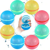 Reusable Water Balls Silicone Splash Toys for Outdoor Pool Games - Random Color 1pcs