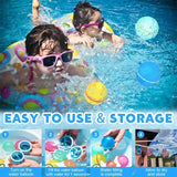 Reusable Water Balls Silicone Splash Toys for Outdoor Pool Games - Random Color 1pcs