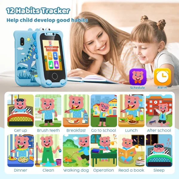 Kids Smart Phone Toy with HD Touch Screen and MP3 Player - Himpall
